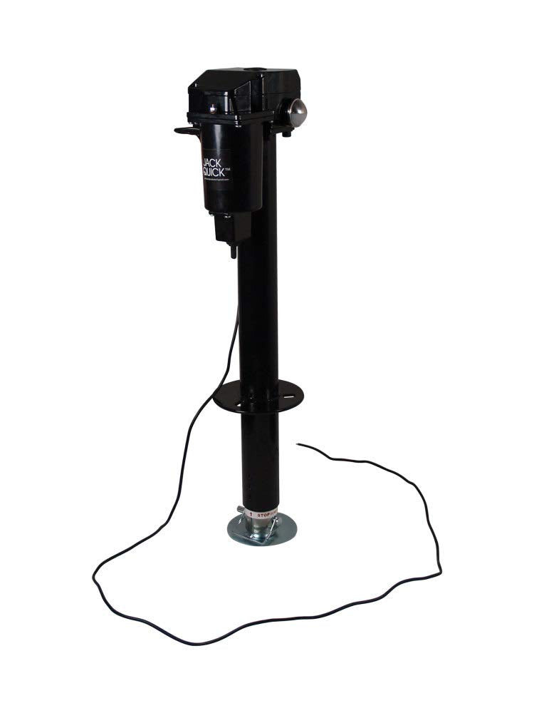 Electric Tongue Jack with LED Work Light and Ground Wiring T32392