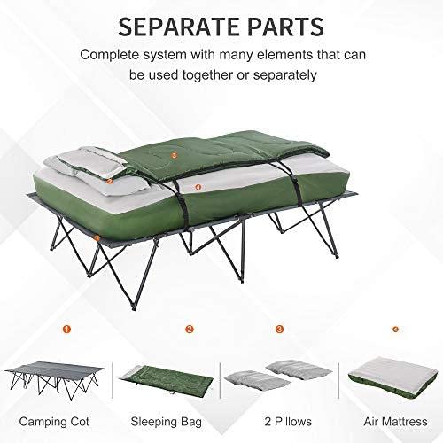 Folding Camping Cot with Pillows Z863