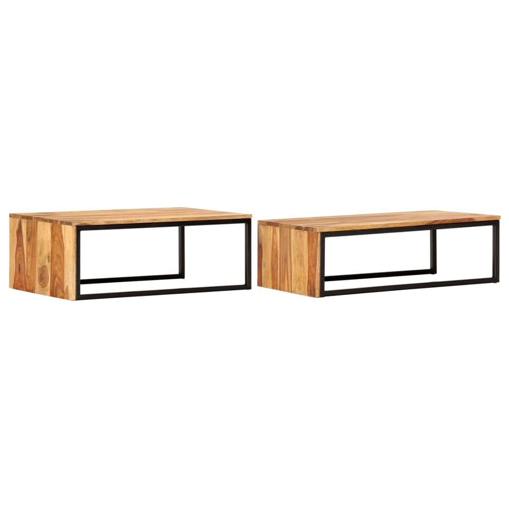 Solid Sheesham Wood Nesting Coffee Table Set G7304