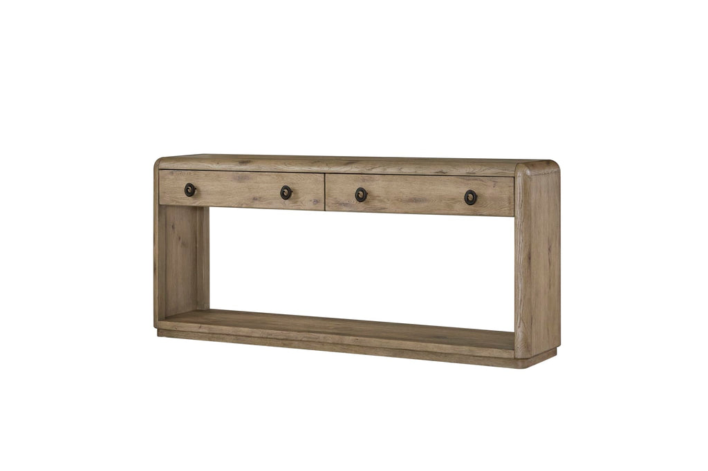 Oak Console Table with Drawers and Storage G57429