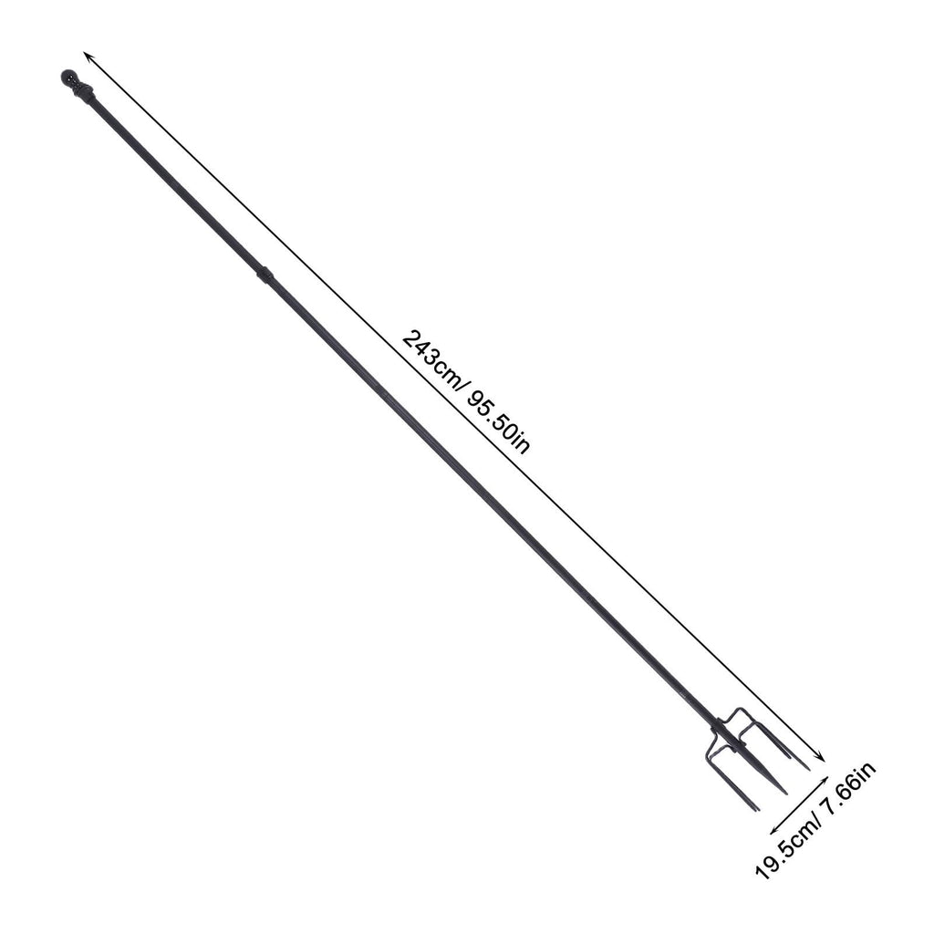 Stainless Steel Flag Pole Base with 5 Prongs R373906