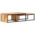 Solid Sheesham Wood Nesting Coffee Table Set G7304