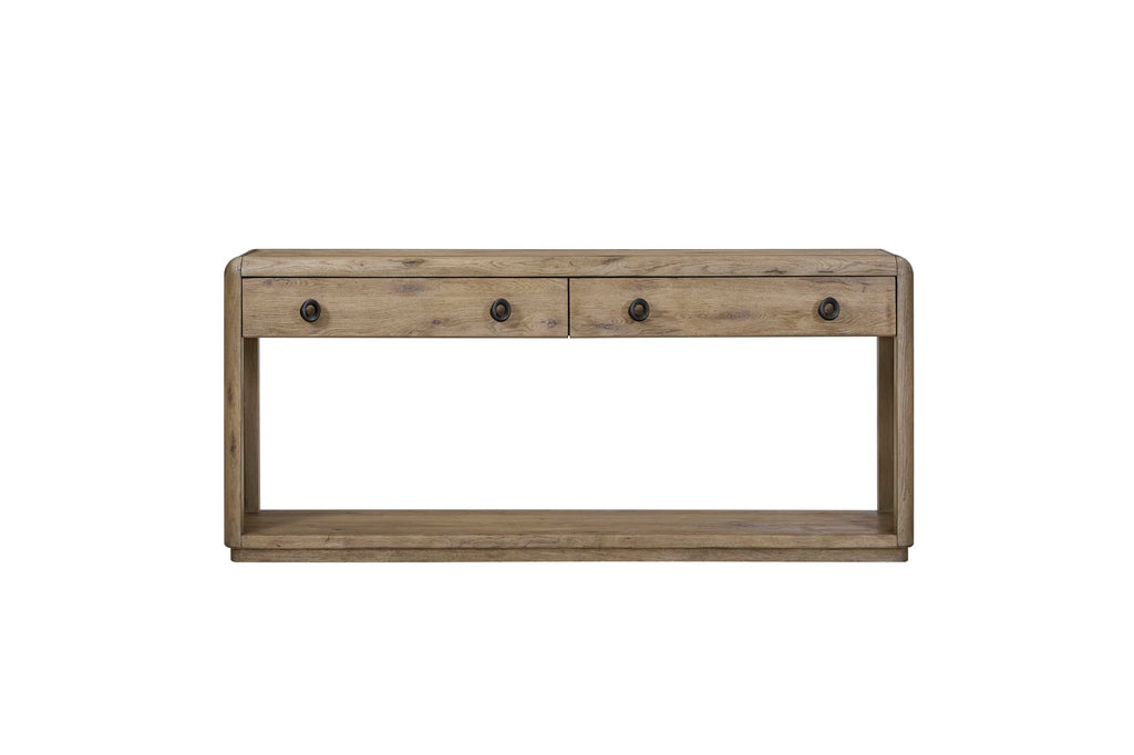 Oak Console Table with Drawers and Storage G57429