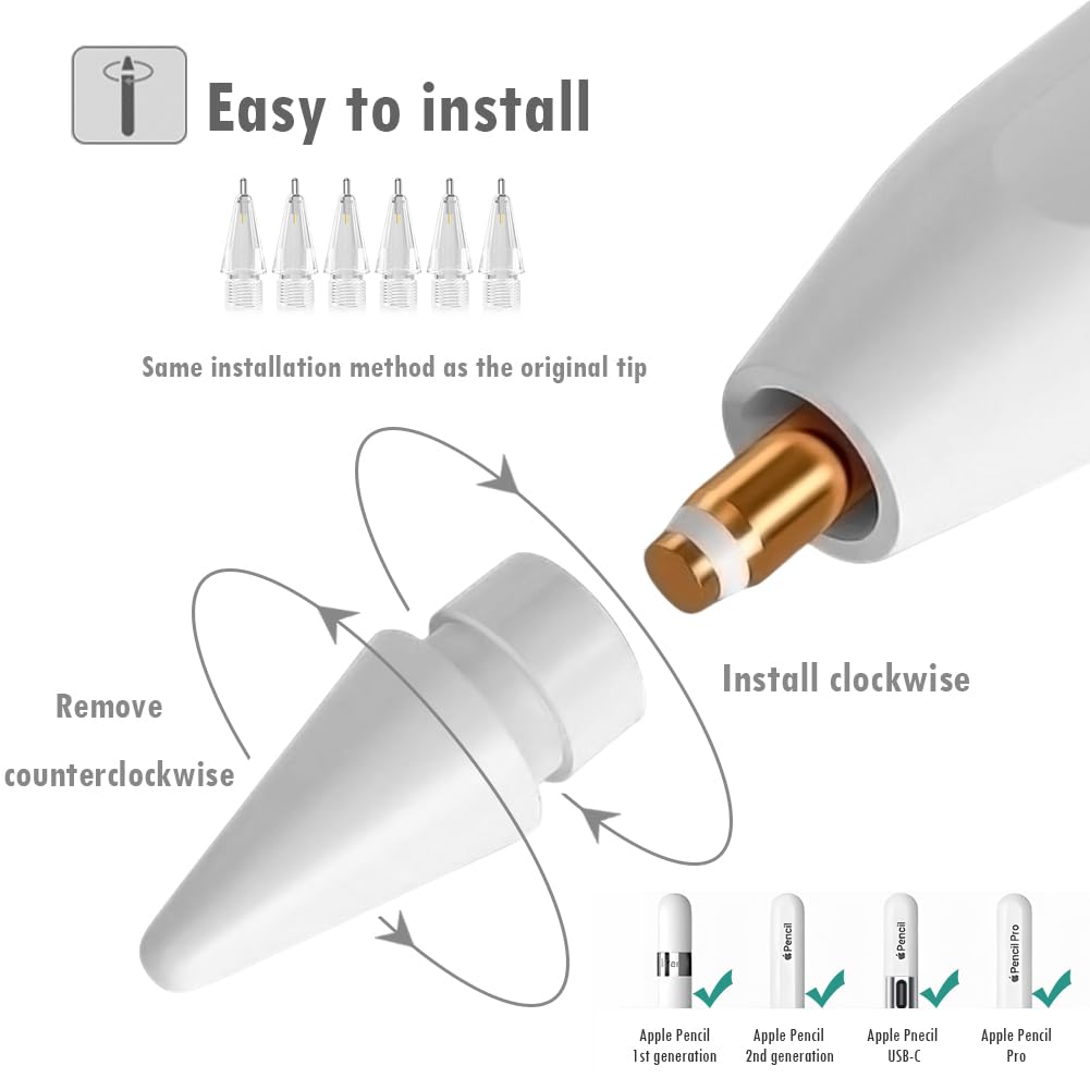 6 PCS Replacement Pencil Tips R2907