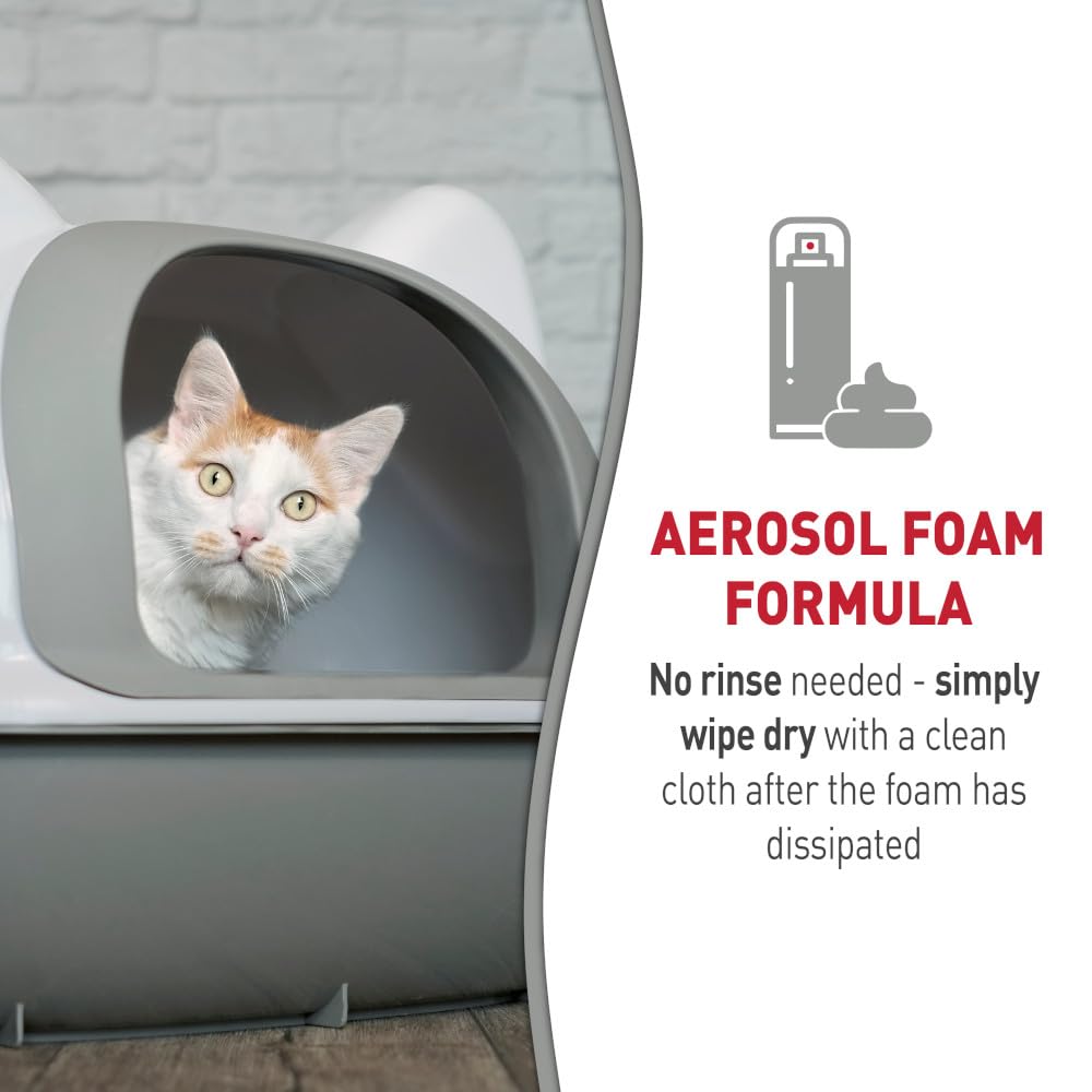 Cat Litter Box Cleaner Foam 17.5 oz 4 Pack R49702