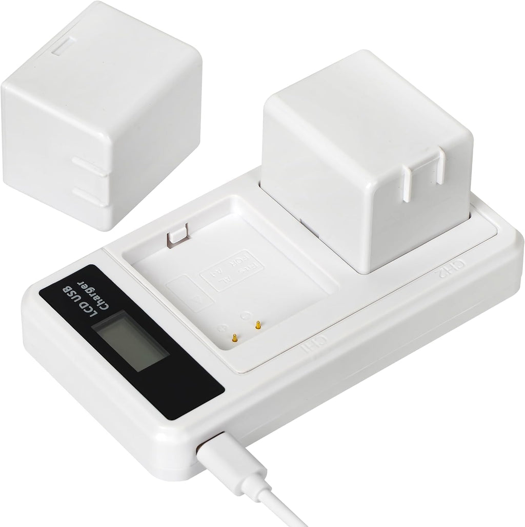 2-Pack Rechargeable 7.2V 2440mAh Lithium-Ion Batteries with Charging Station M287