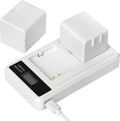 2-Pack Rechargeable 7.2V 2440mAh Lithium-Ion Batteries with Charging Station M287