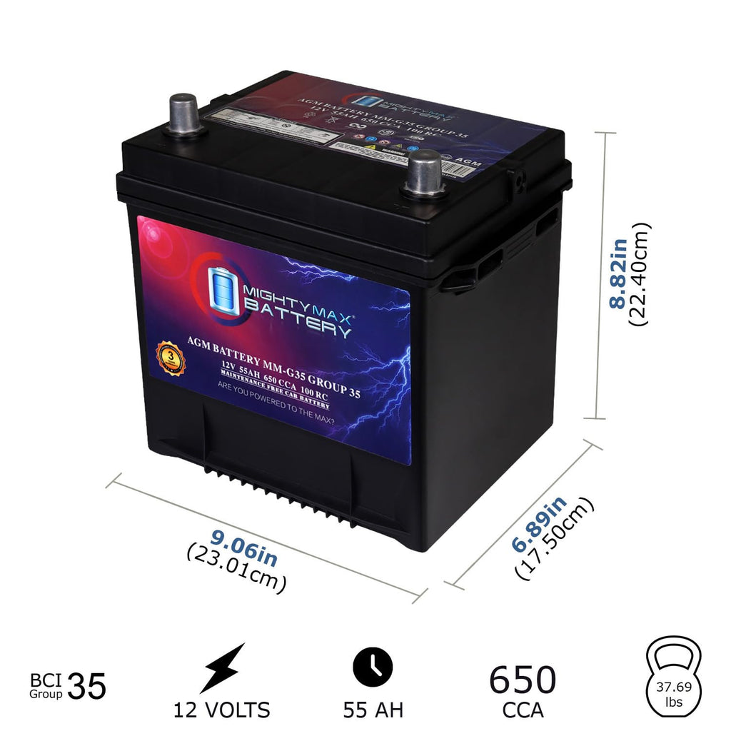 12V 55Ah AGM Replacement Battery M494