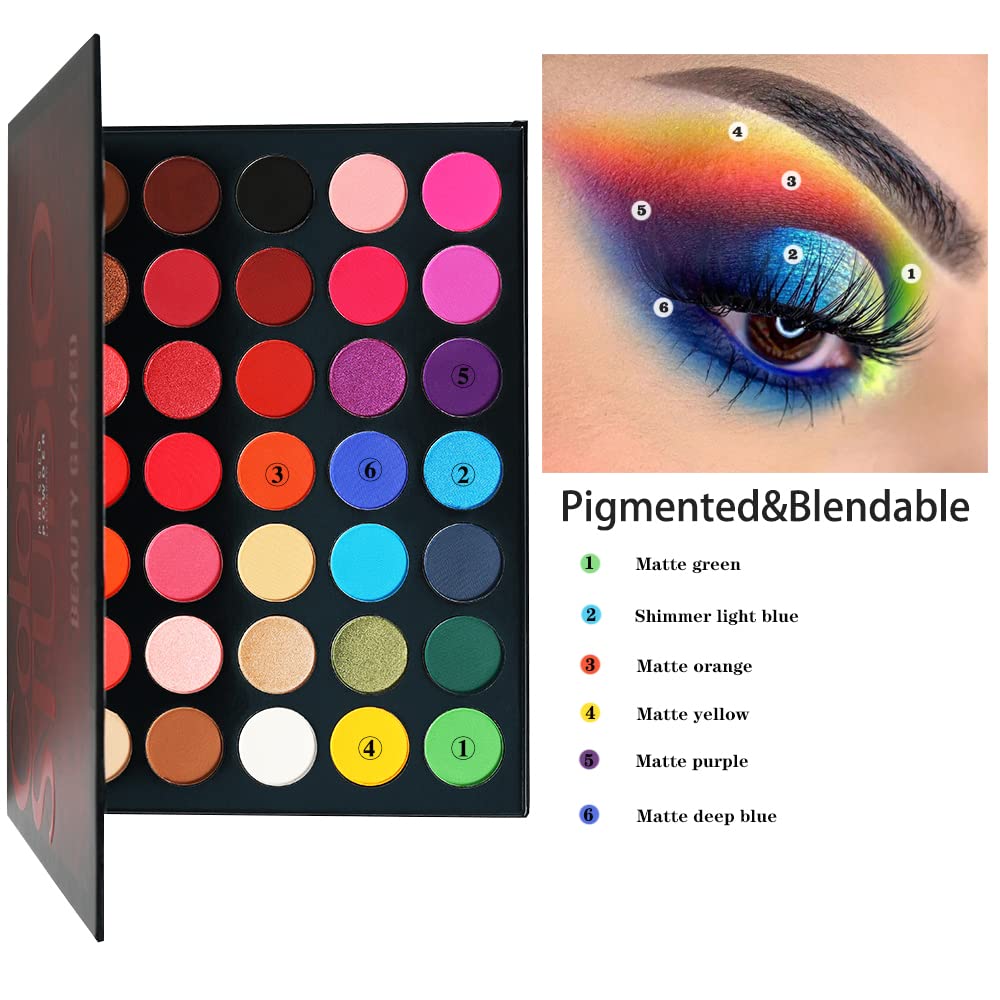 35 Shades Matte and Shimmers Eyeshadow Palette R947275