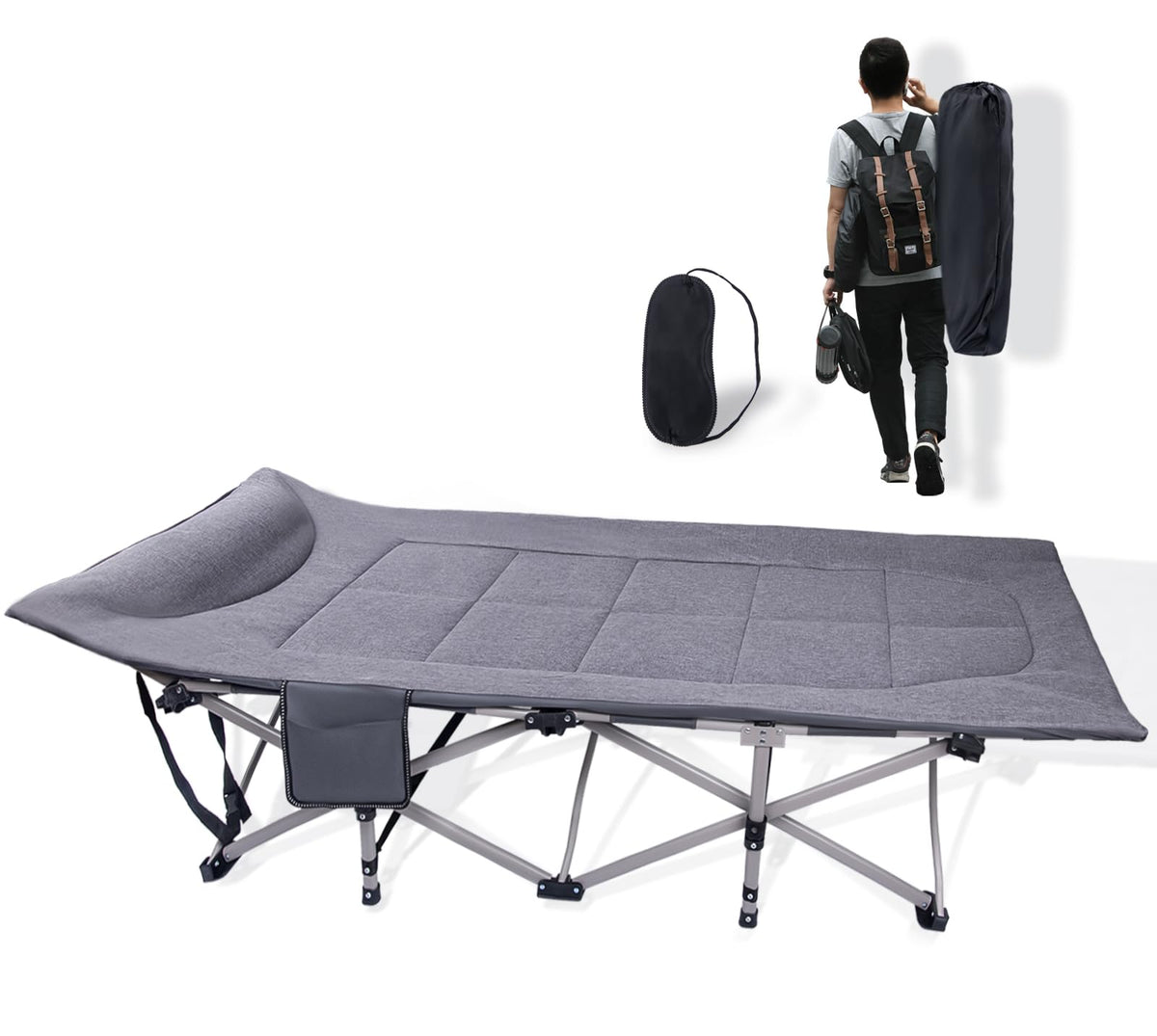Folding Camping Cot with Carry Bag K247