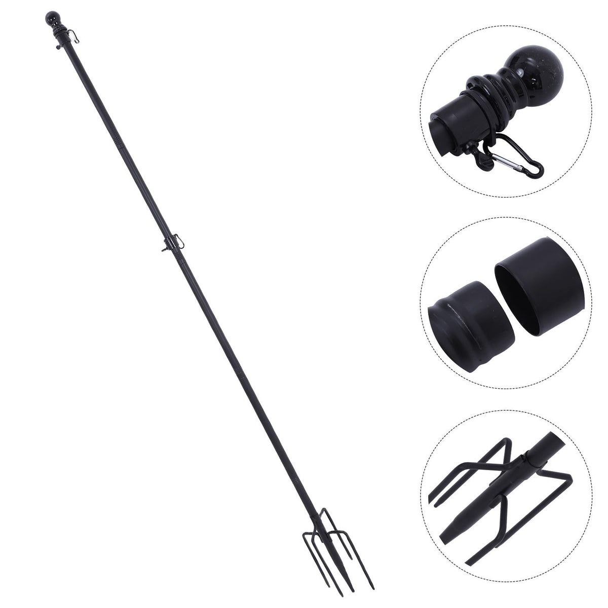 Stainless Steel Flag Pole Base with 5 Prongs R373906