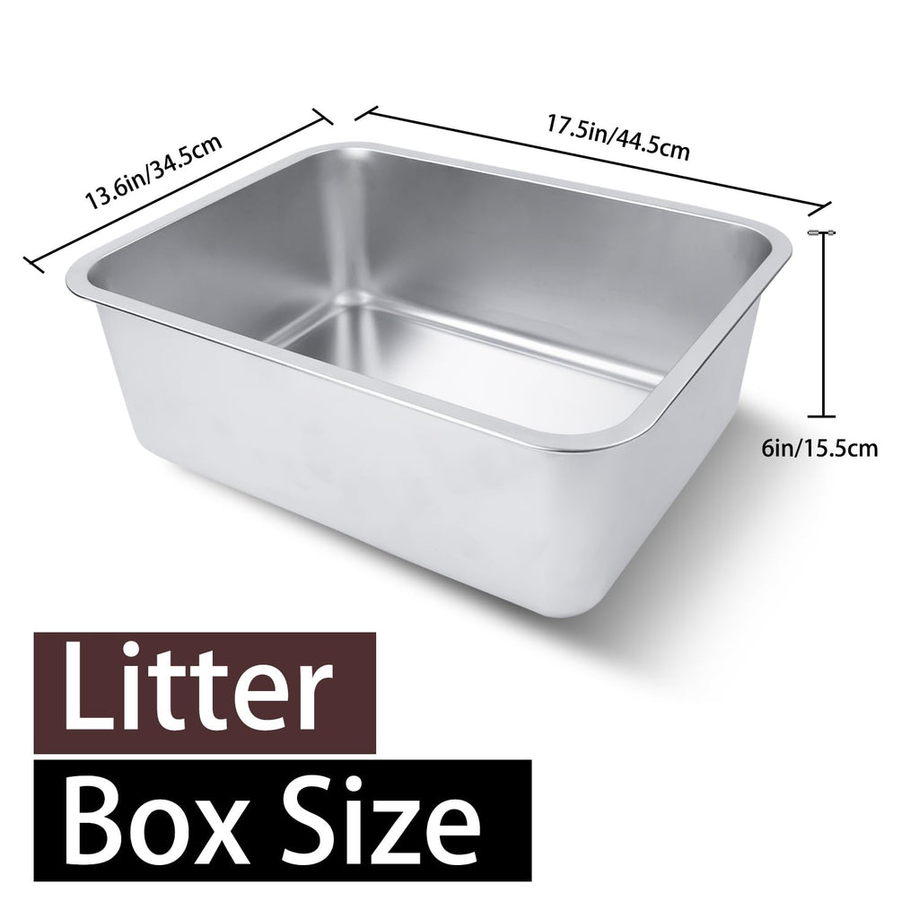 Stainless Steel Cat Litter Box D502