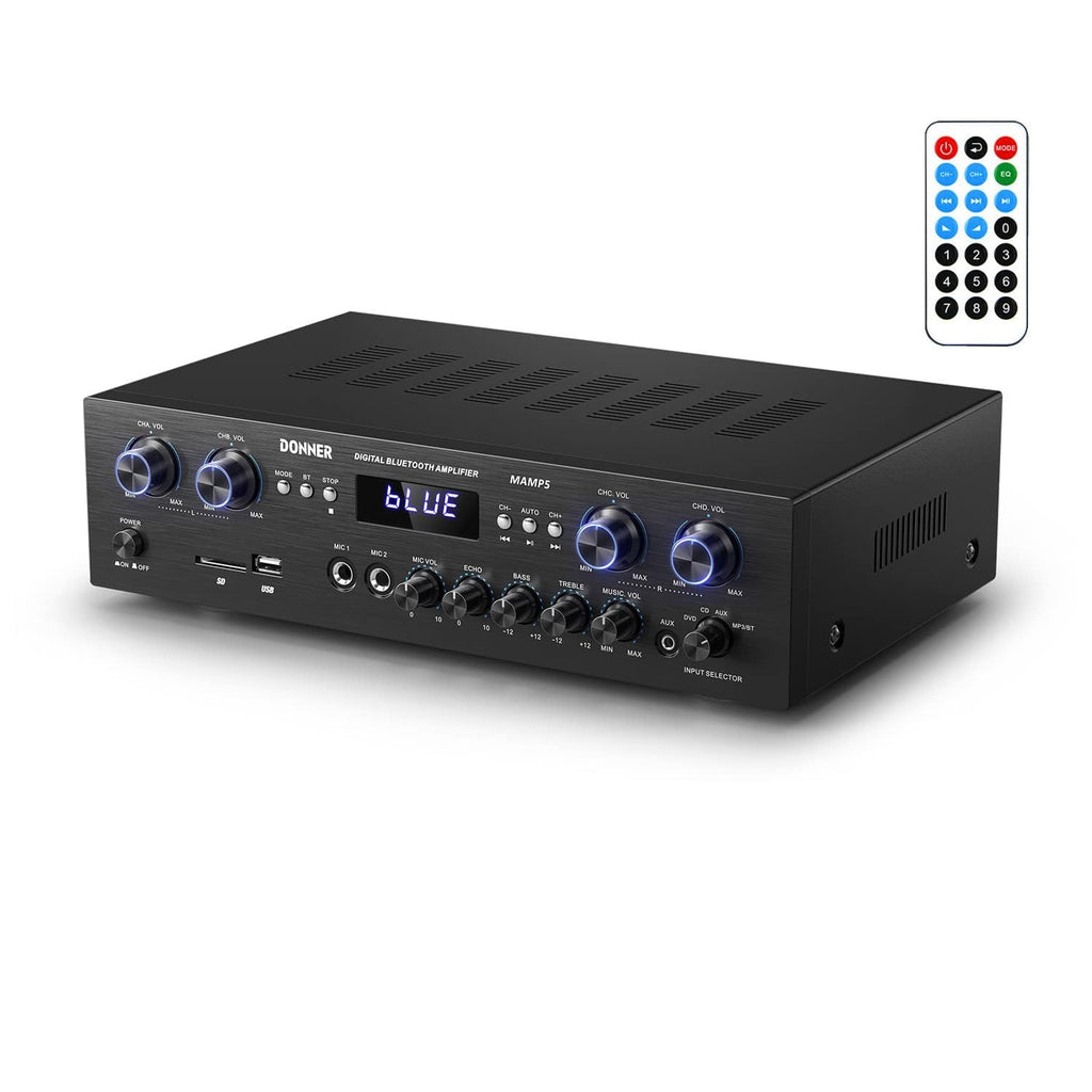 4 Channel 440W Peak Power Bluetooth Stereo Audio Amplifier Receiver Z17627