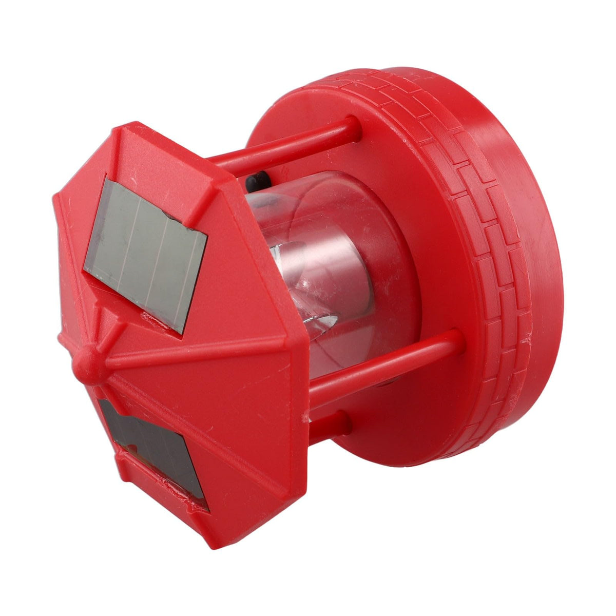 Rotating Solar Lighthouse Light Outdoor Garden Lawn Lamp with 2 Panels J148862