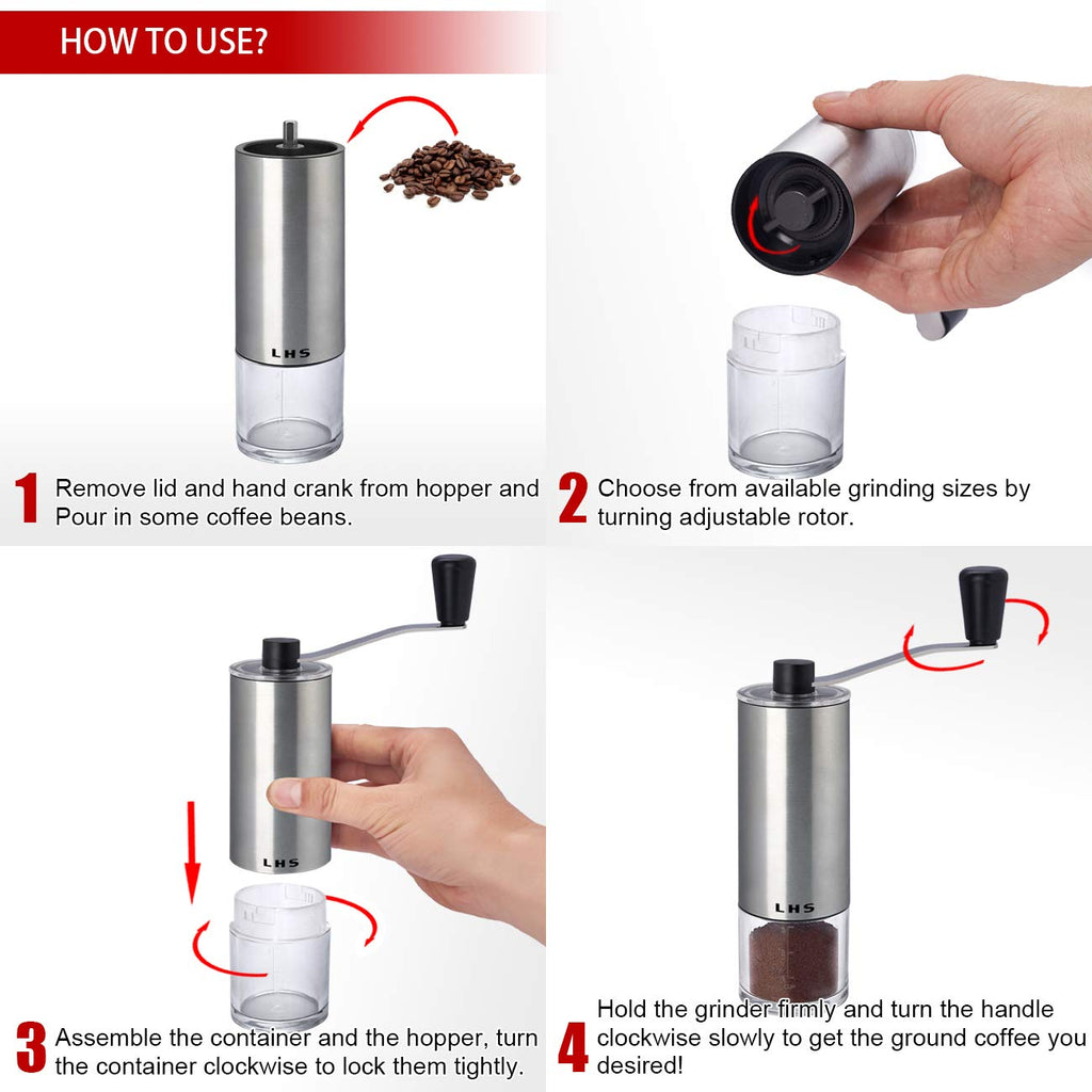 Coffee Grinder Stainless Steel Ceramic Conical Burr R225