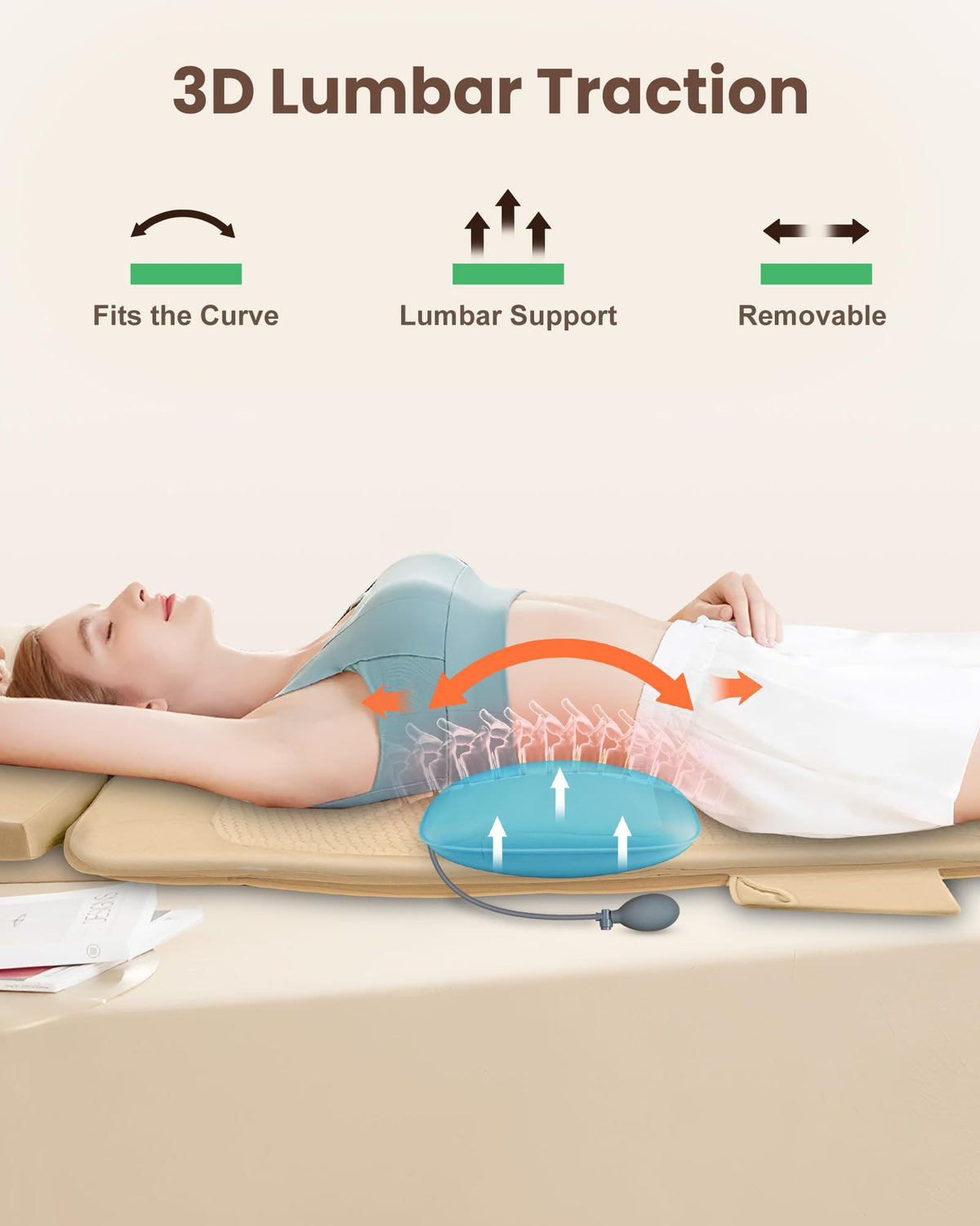 Foldable Full Body Massage Mat with Heat and Vibration Y174934