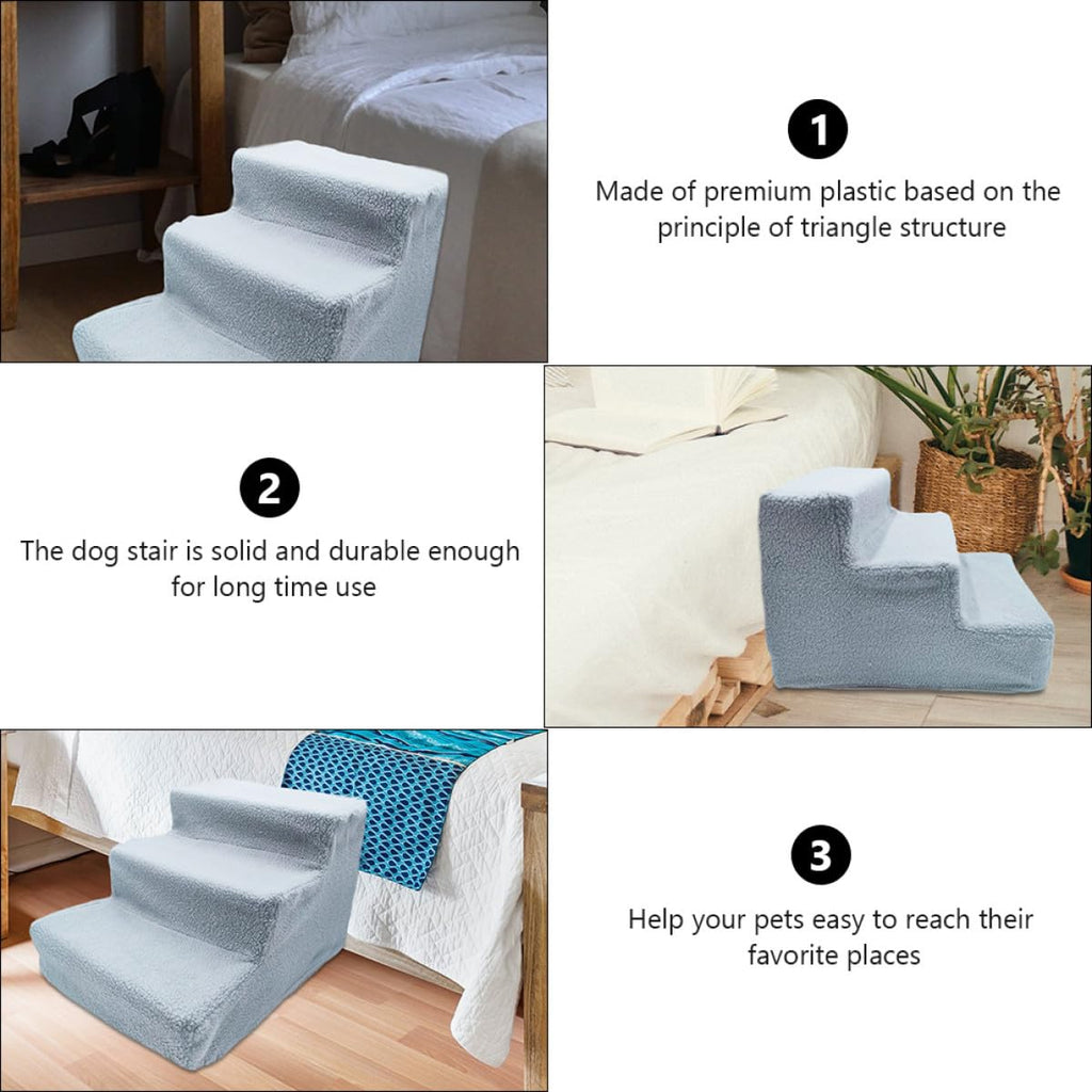 Non-Slip Gray Pet Stairs M904