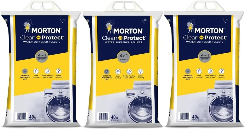 Water Softener Salt Pellets, 40 LB Bag (3) K532
