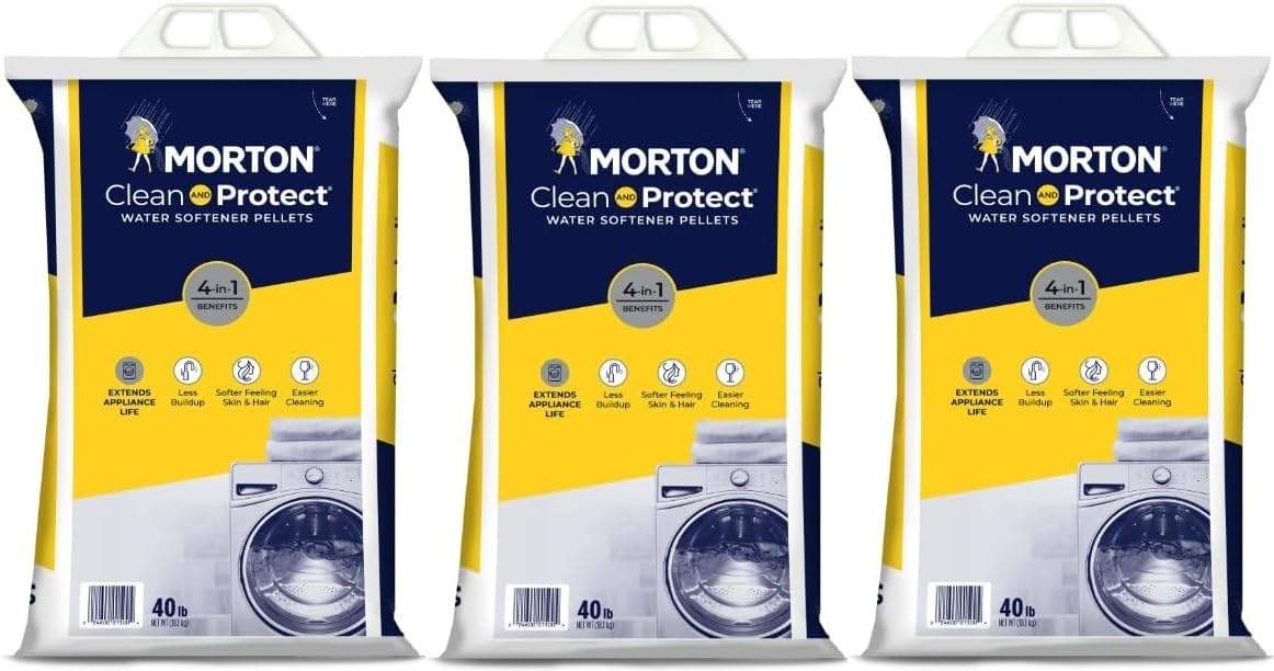 Water Softener Salt Pellets, 40 LB Bag (3) K532