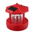 Rotating Solar Lighthouse Light Outdoor Garden Lawn Lamp with 2 Panels J148862