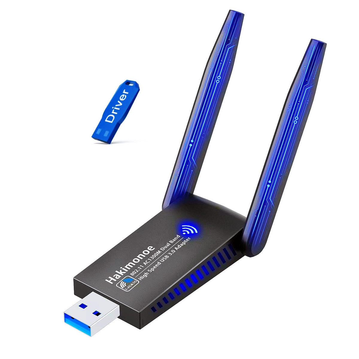 USB 3.0 AC1300Mbps Dual Band WiFi Adapter D302776
