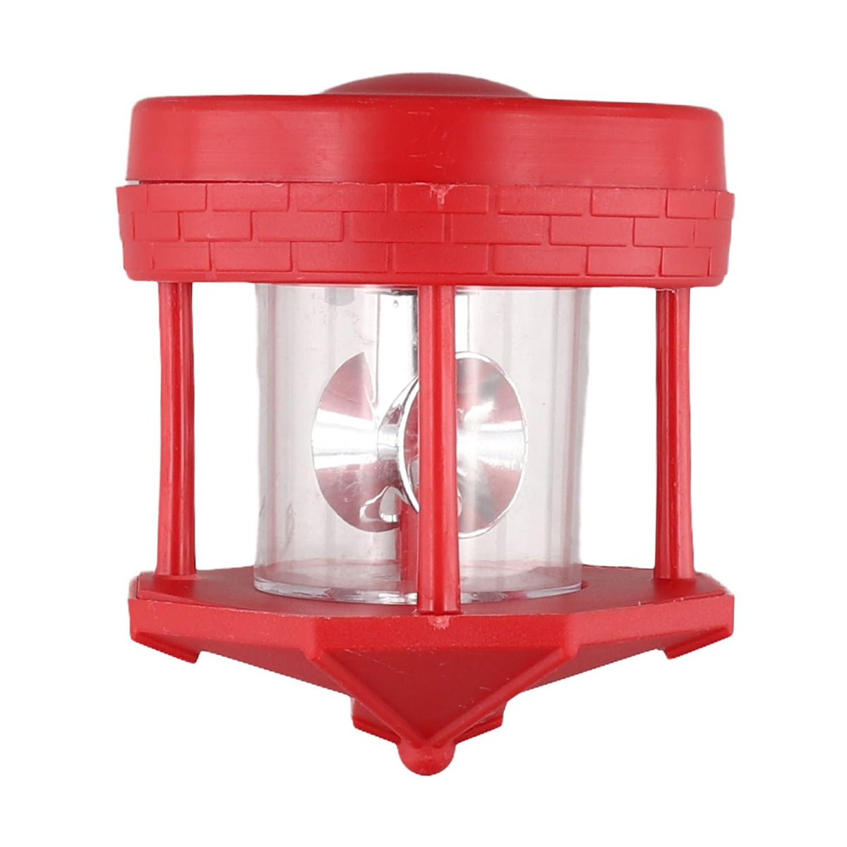 Rotating Solar Lighthouse Light Outdoor Garden Lawn Lamp with 2 Panels J148862