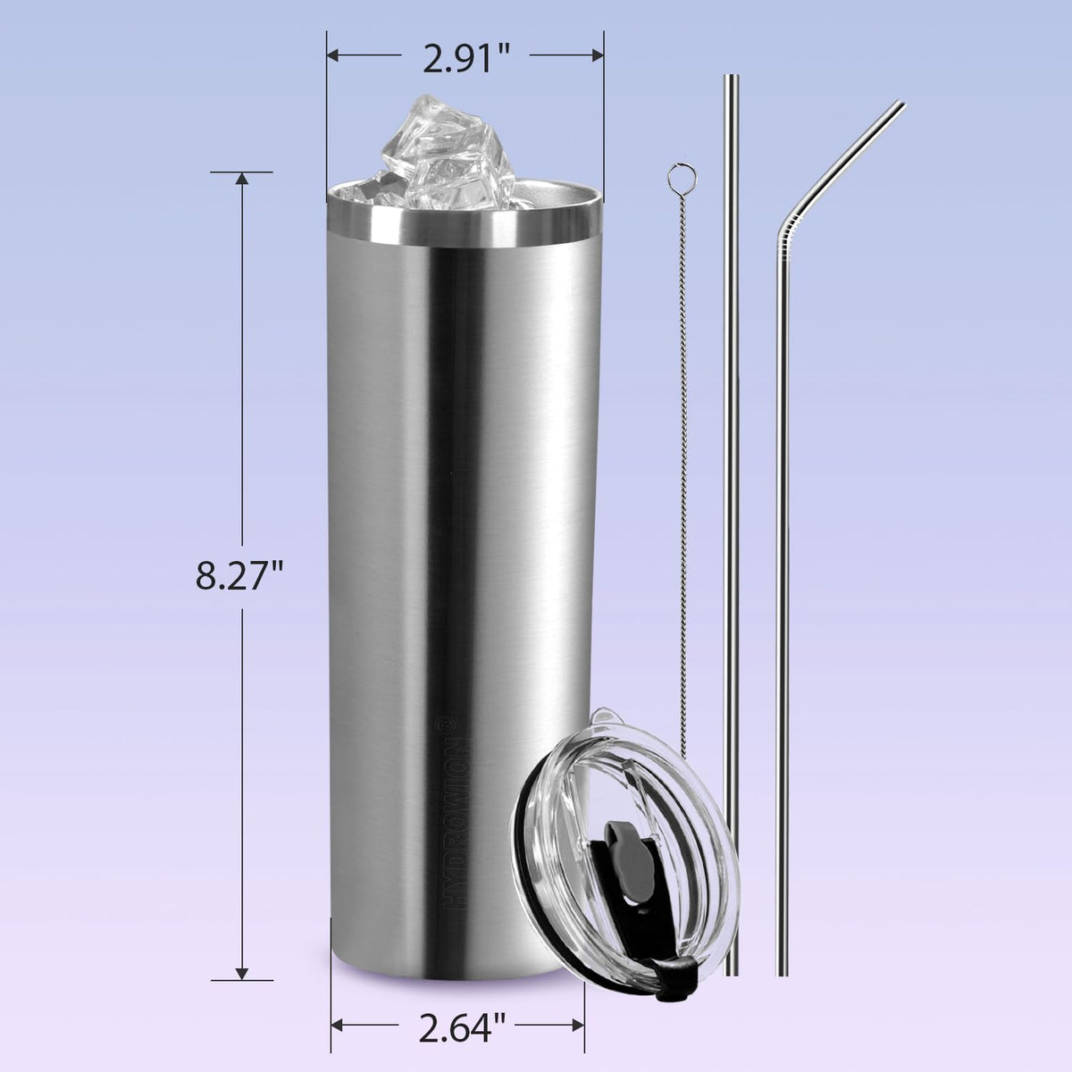 20 oz Insulated Tumbler with Straw Lid H60605