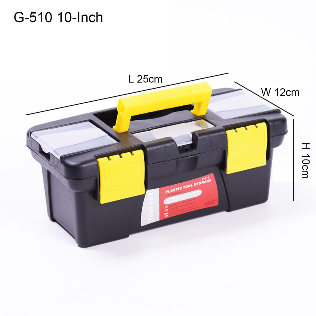 10" Plastic Tool Box with Removable Tool Tray I4522