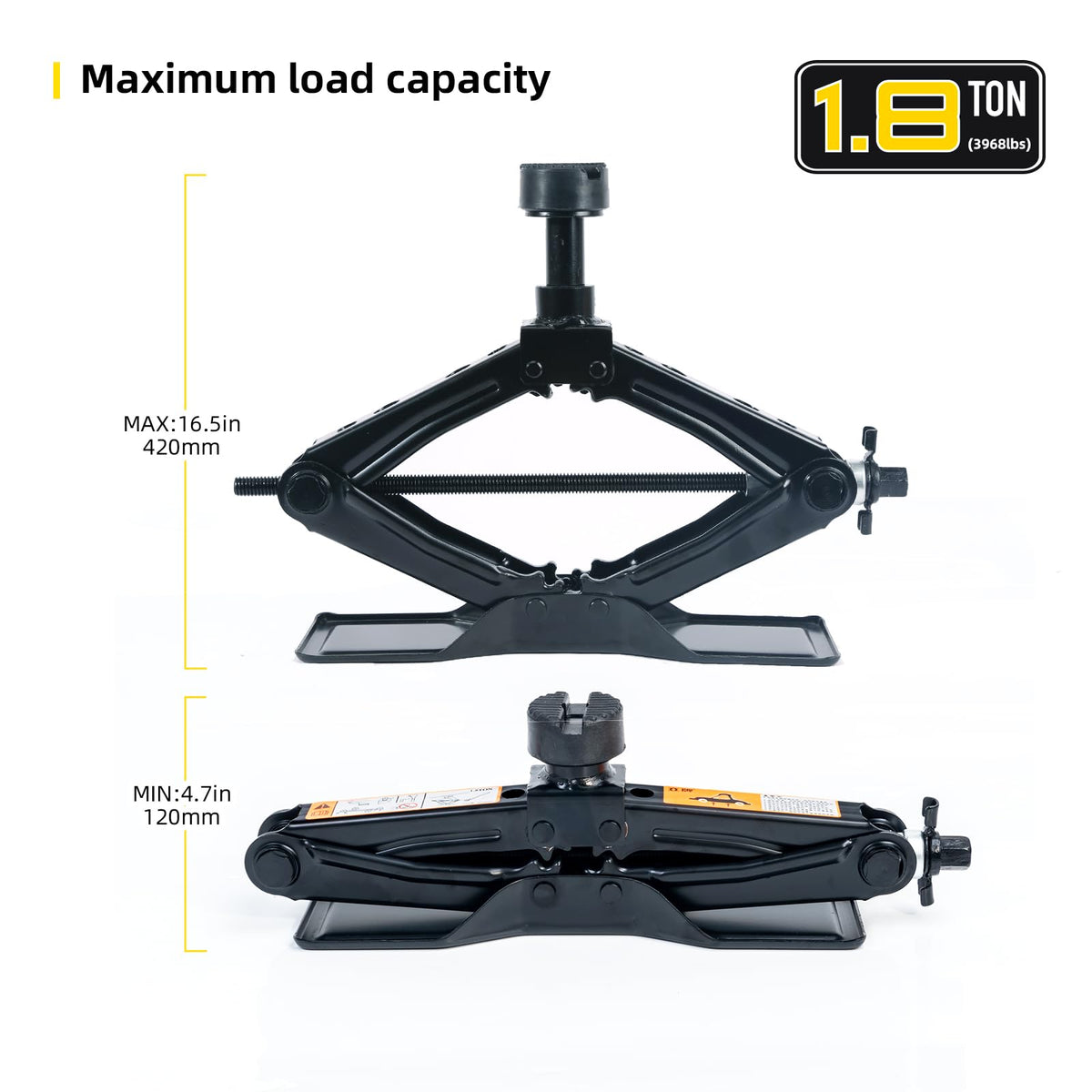 1.8 Ton Scissor Jack Kit A76068