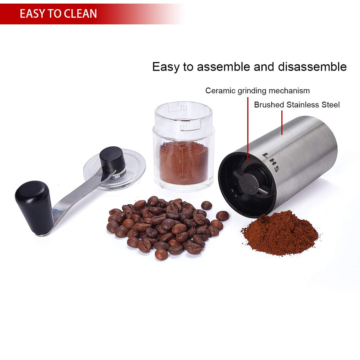 Coffee Grinder Stainless Steel Ceramic Conical Burr R225