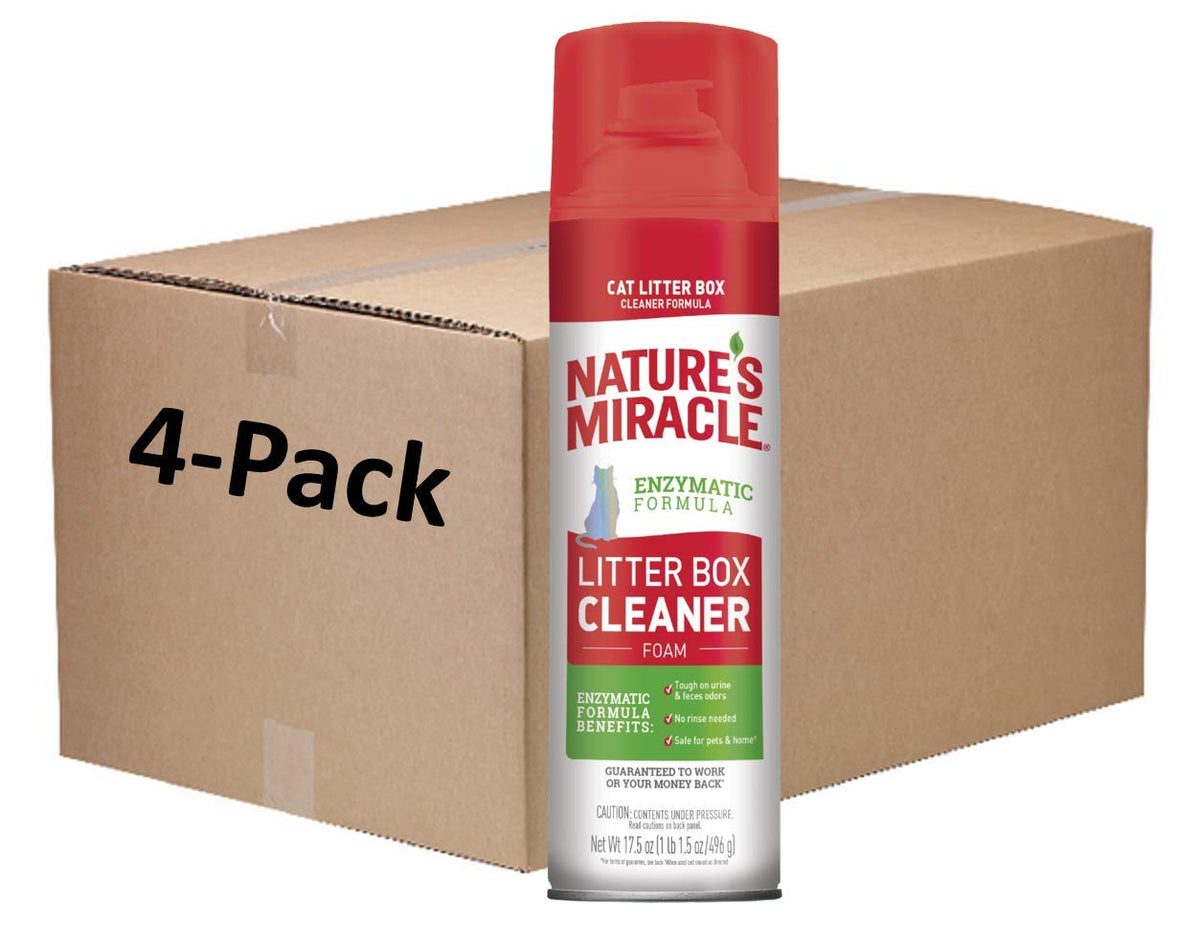 Cat Litter Box Cleaner Foam 17.5 oz 4 Pack R49702