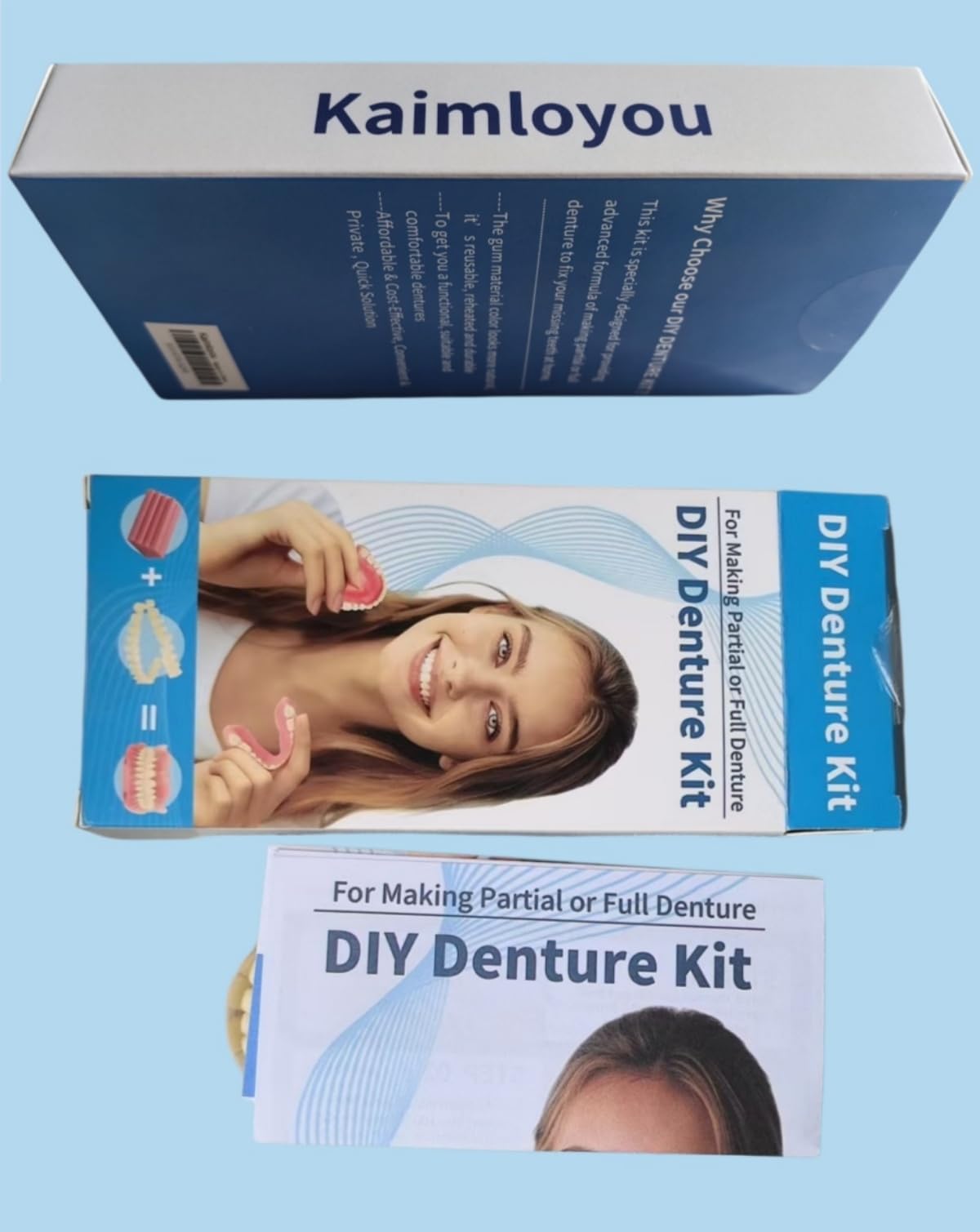 DIY Denture Full Set of Top and Bottom Fake Teeth W420500