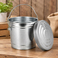 6 Gal Galvanized Steel Storage Can with Locking Lid B28347