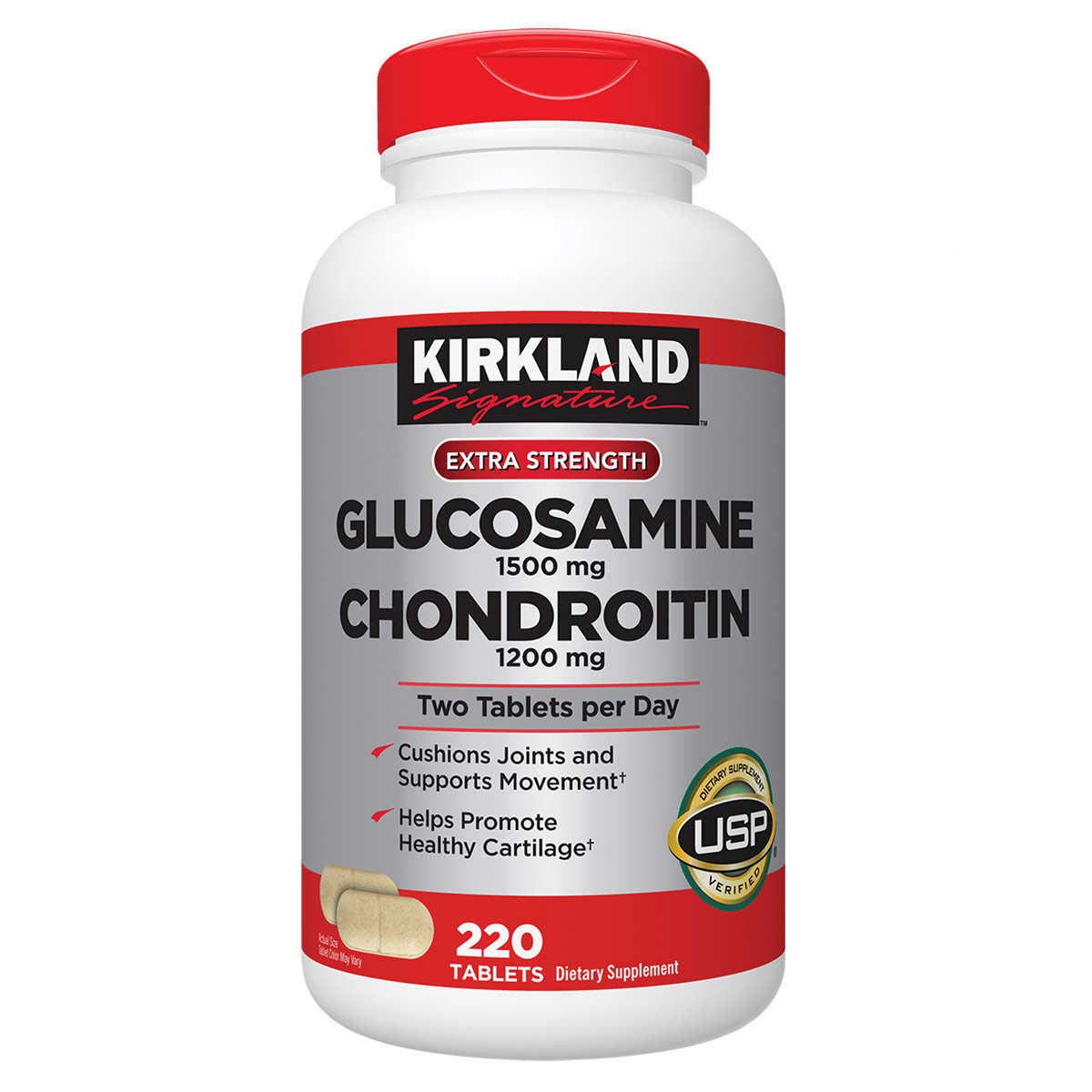 Glucosamine & Chondroitin 220 Tablets 2 Pack E46024