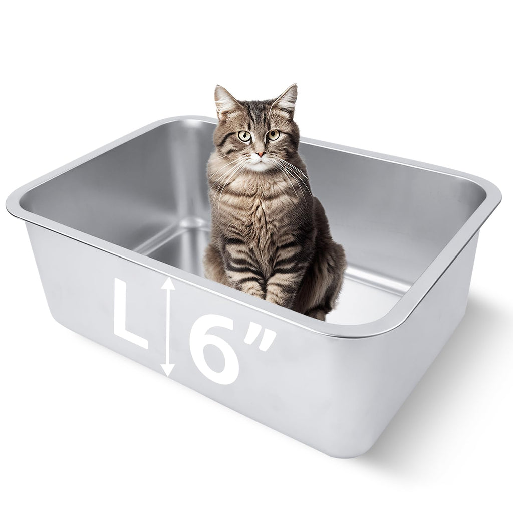 Stainless Steel Cat Litter Box D502