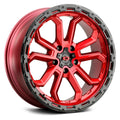 20x9 5x5 Red Wheel Rim F38533