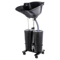 Portable Shampoo Bowl with Electric Pump and 4 Wheels A552