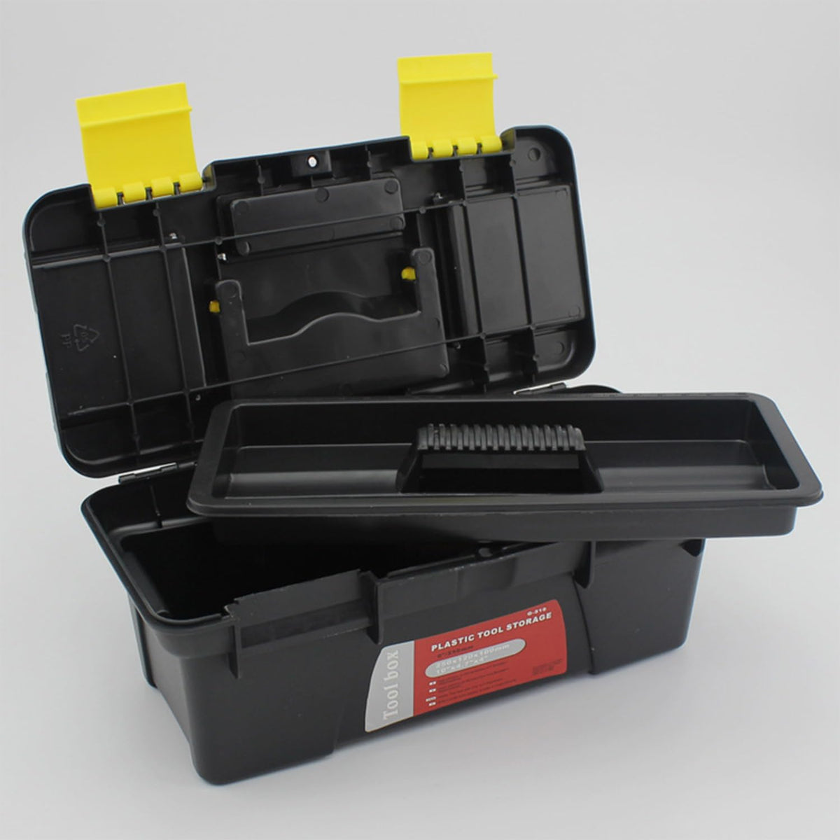10" Plastic Tool Box with Removable Tool Tray I4522