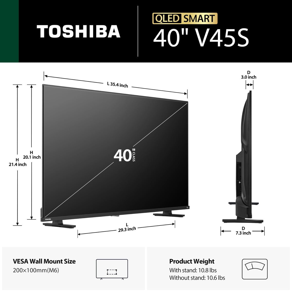 40" QLED FHD 1080p Smart Fire TV B336595