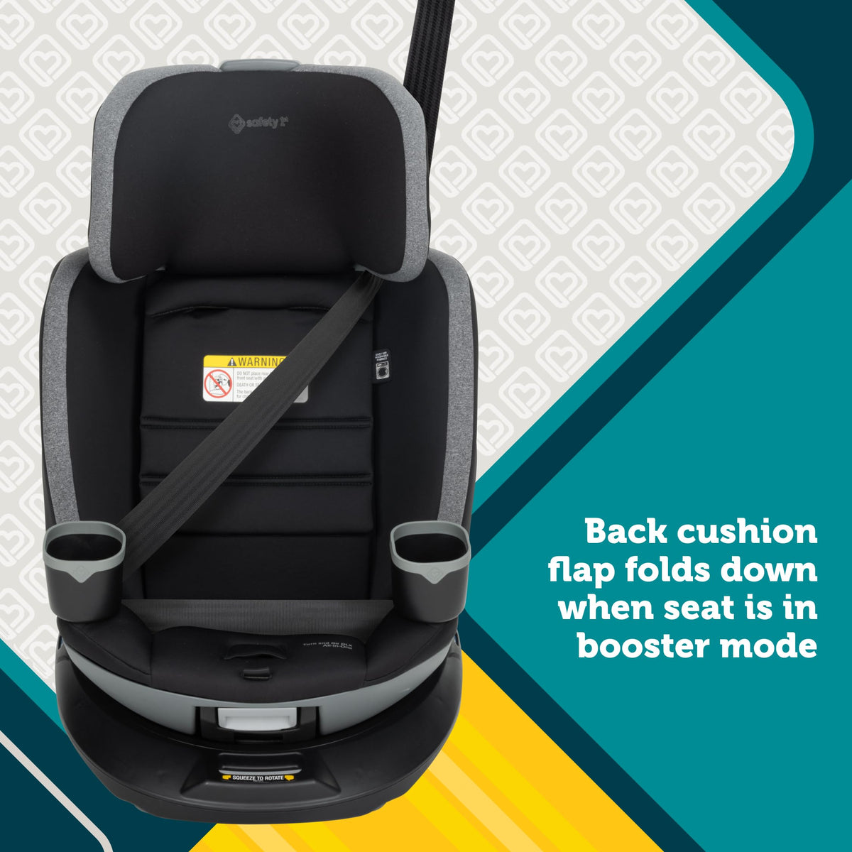 Rotating All-in-One Convertible Car Seat Q542804
