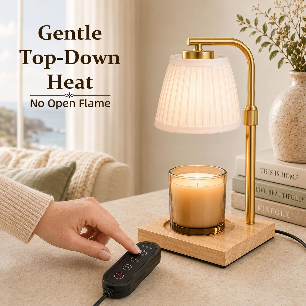Candle Warmer Lamp with Timer and Dimmable Table Lamp V318
