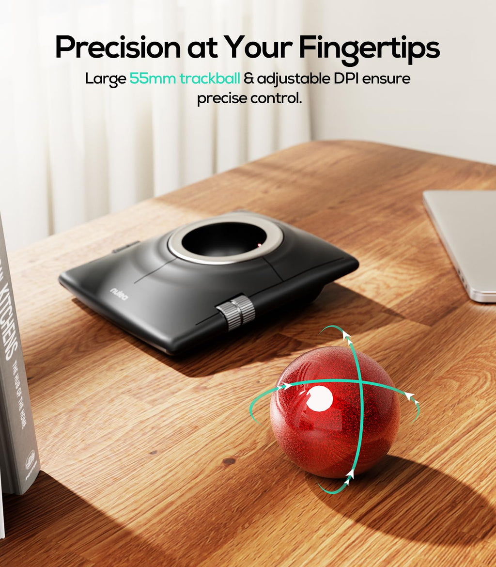 Wireless Ergonomic Trackball Mouse N634416
