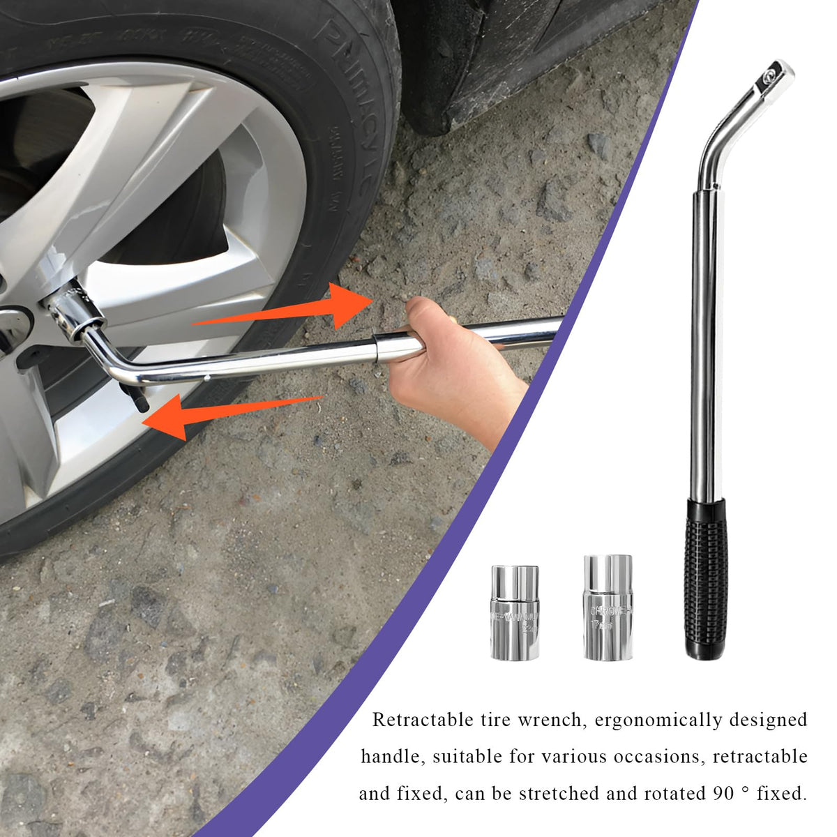 2 Ton Scissor Jack with Lug Wrench R800