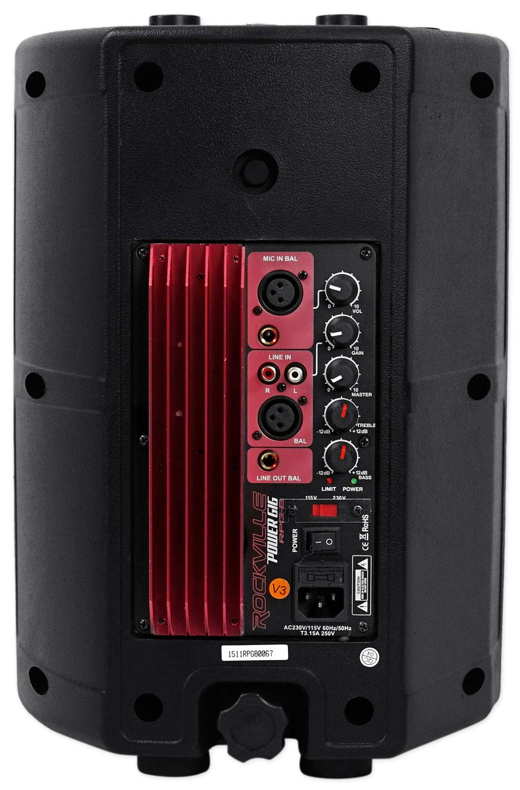 8" Powered Active DJ PA Speaker System K6682