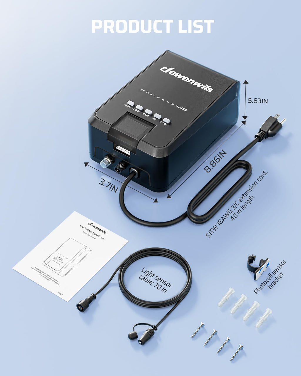 200W Low Voltage Landscape Transformer D899141