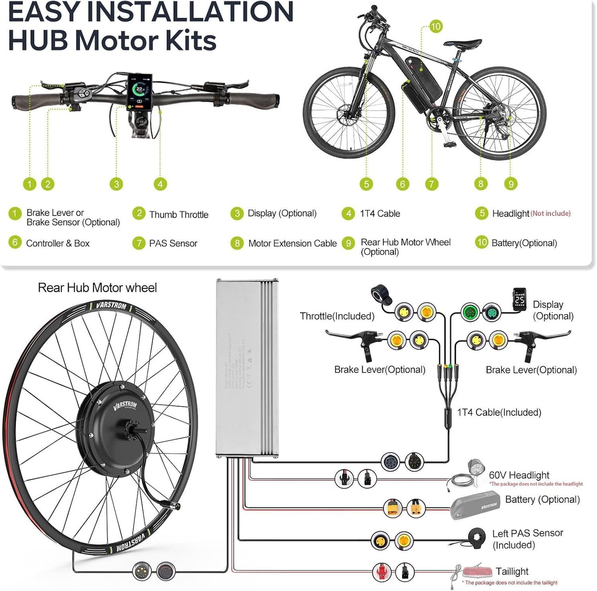 48V 1000W Ebike Conversion Kit I96391