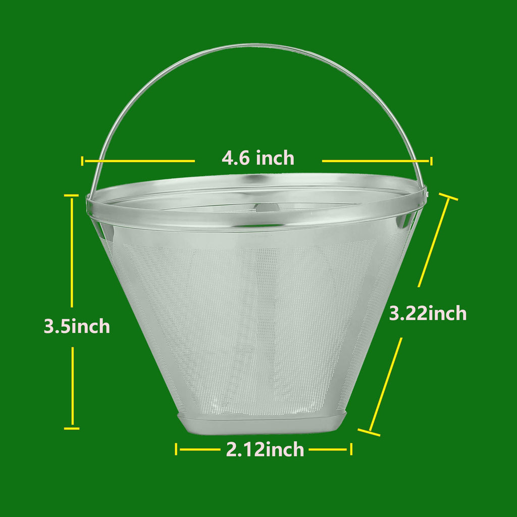 #4 Cone Reusable Stainless Steel Coffee Filters C873623