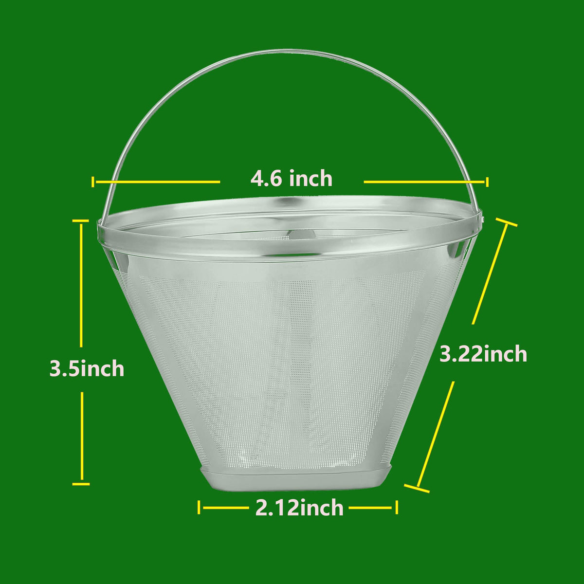 #4 Cone Reusable Stainless Steel Coffee Filters C873623