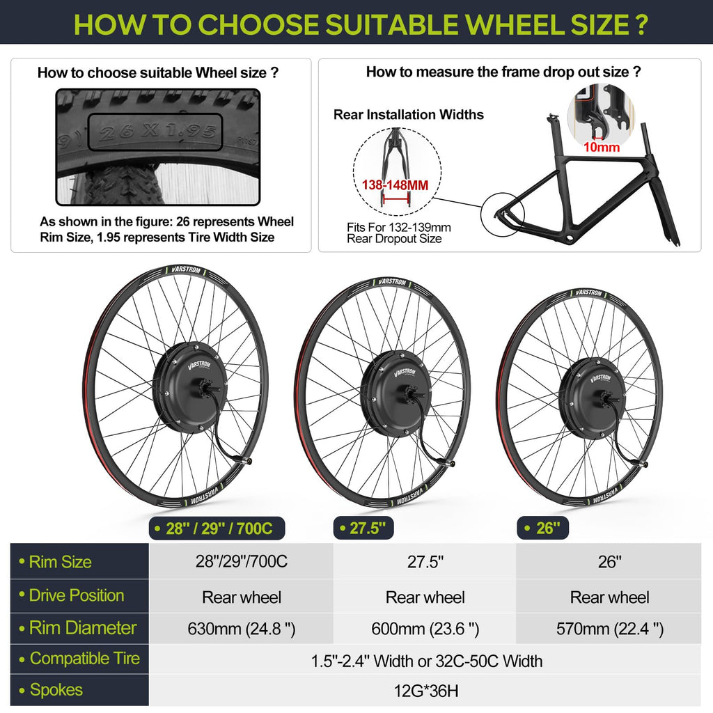 48V 1000W Ebike Conversion Kit I96391