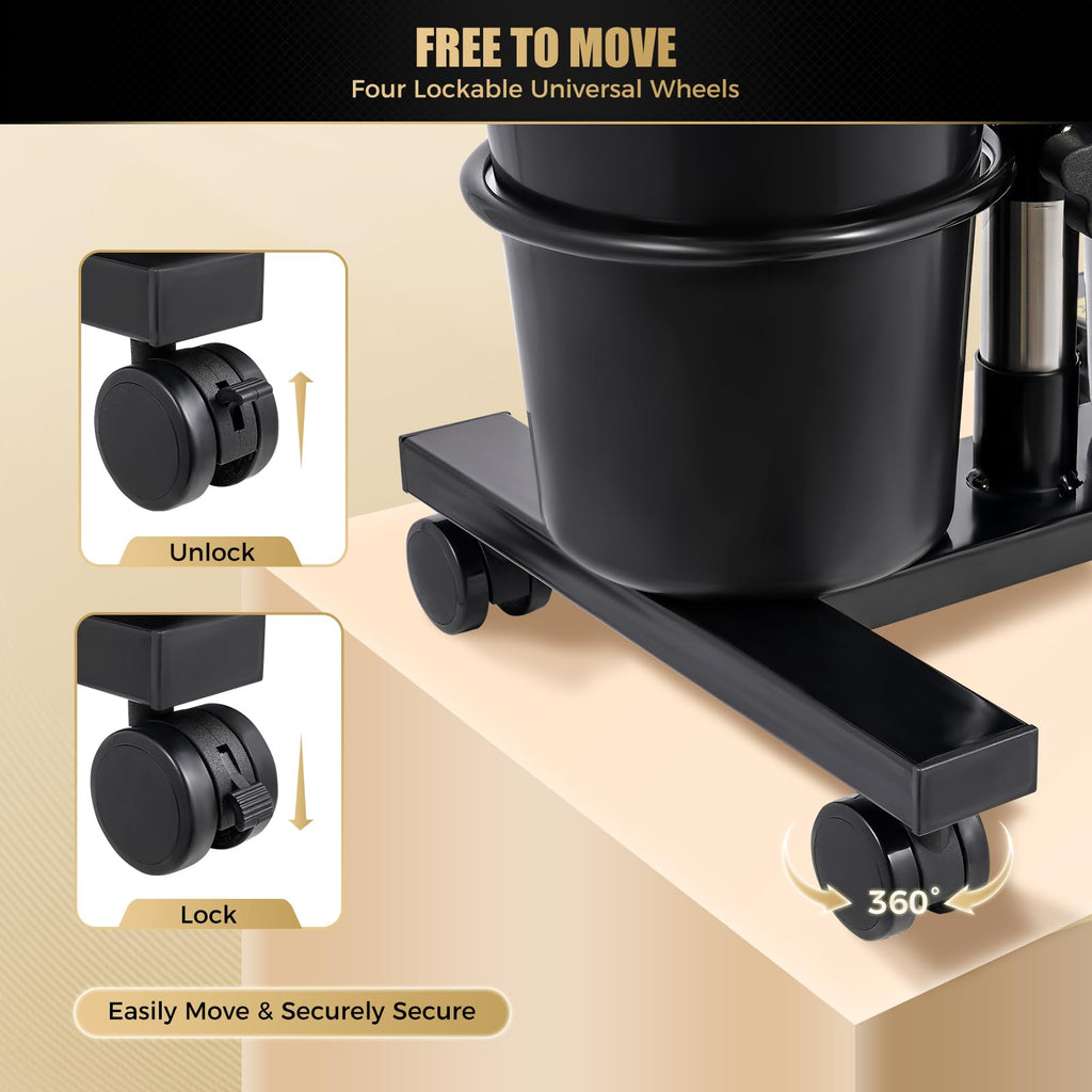 Portable Shampoo Bowl with Electric Pump and 4 Wheels A552